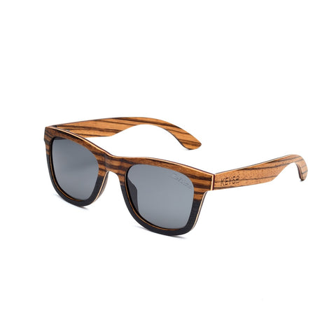 ‘The Sahara’ Zebrawood/Walnut Wood Sunglasses