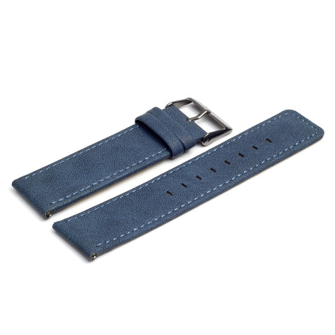 The ‘Savanna’ Blue Vegan Leather Watch Strap